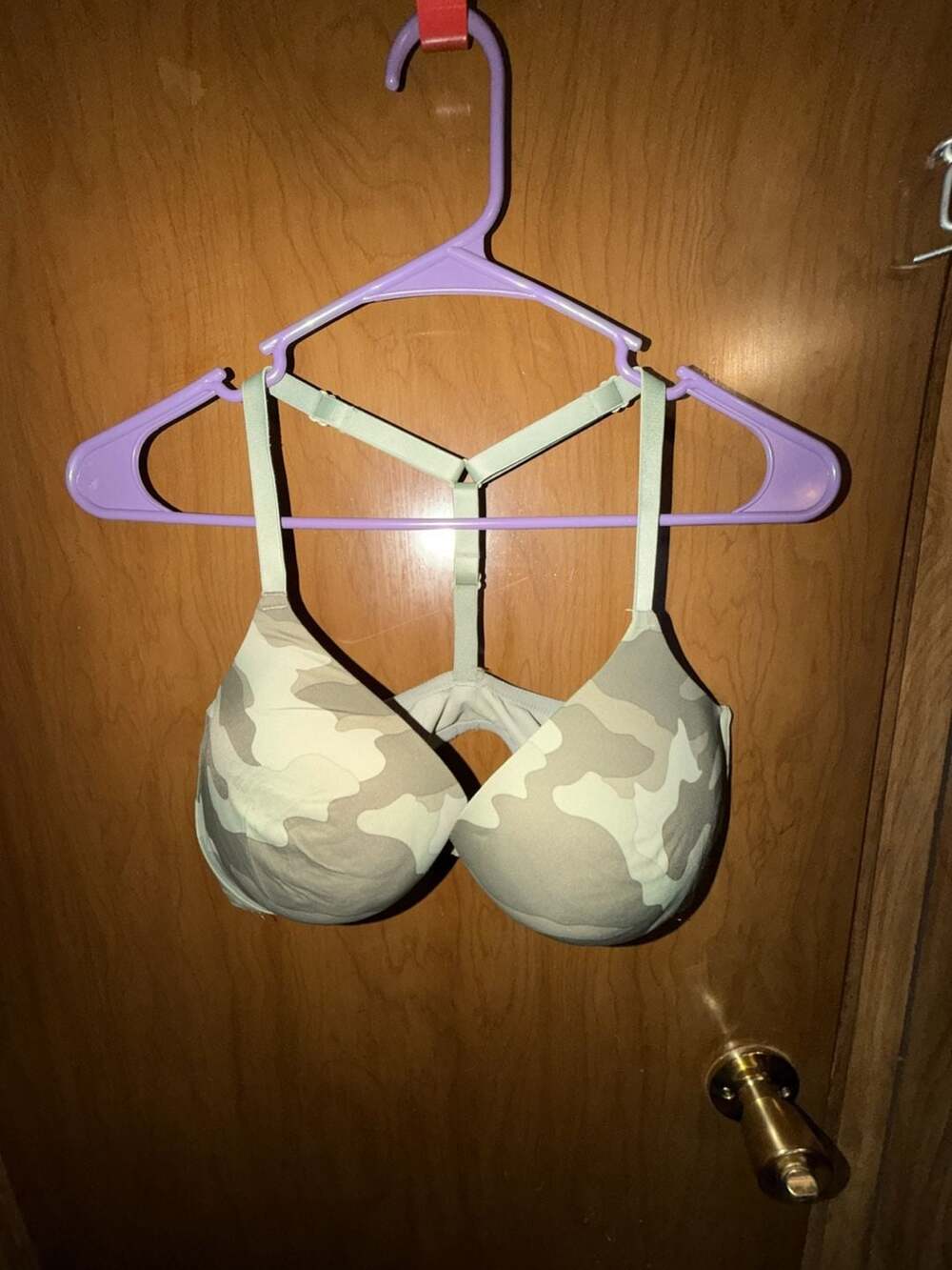 Victoria's Secret PINK Camo T-Back Push-Up Bra 36DD